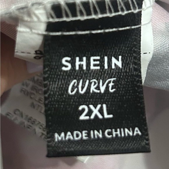 SHEIN 2X floral print short sleeve blouse - Picture 4 of 6